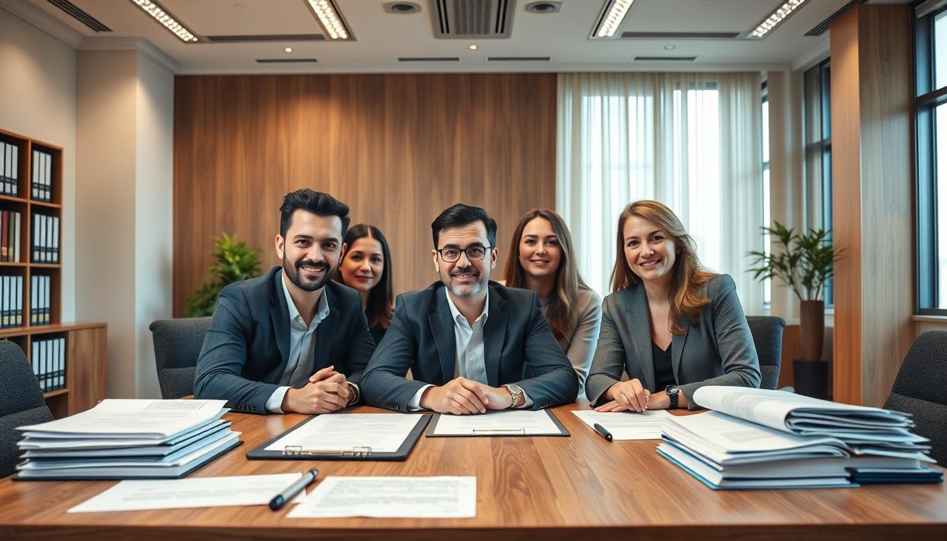 Business agreement signing